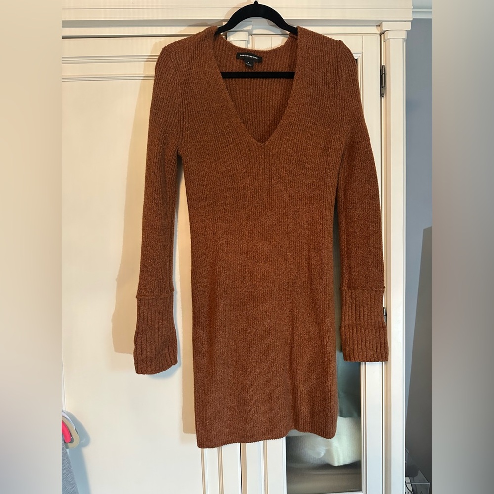 Something navy sweater dress